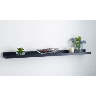Lokken Wide Picture Shelf - Black