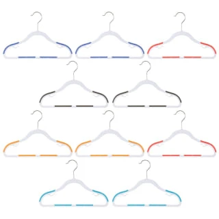 B&M Addis Children's Non-Slip Hangers 10pk - Multi Colour - Image 2