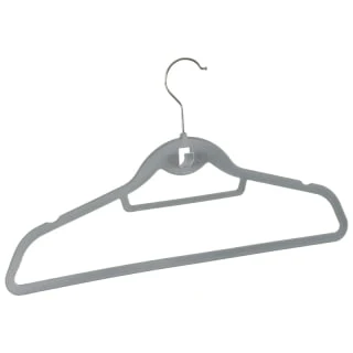 B&M Pure Velvet Hangers 8pk - Grey - Image 2