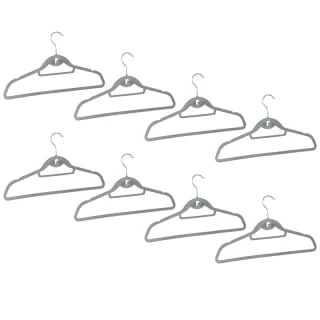 B&M Pure Velvet Hangers 8pk - Grey - Image 3