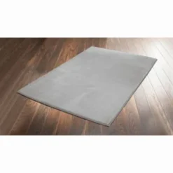 B&M Microplush Rug 110 X 160cm - Silver