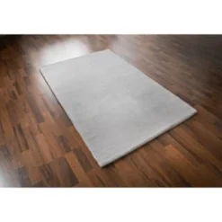 B&M Luxury Faux Fur Super Soft Rug 60 X 110cm - Silver