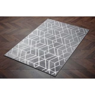 B&M Lexi Microplush Rug 60 X 110cm - Grey