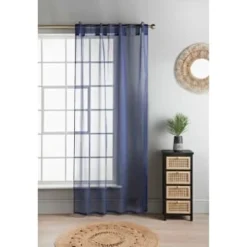 Amber Plain Voile 55 X 90" - Navy