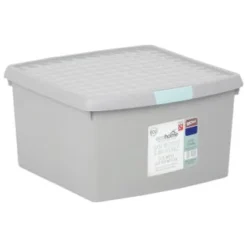 B&M Waffle Clip Box 25.5L - Grey
