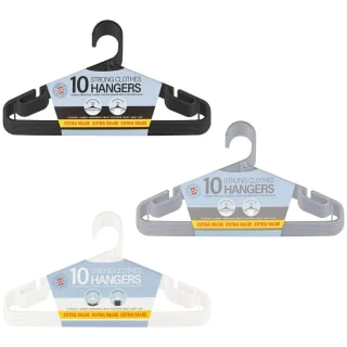 B&M Jumbo Hangers 10pk - Black - Image 4