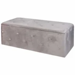 B&M Grey Ottoman