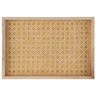 B&M Rattan Rectangle Tray