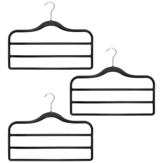 B&M Velvet Trouser Hangers 3pk - Black - Image 3