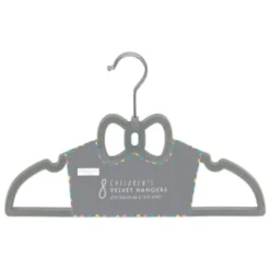 B&M Children's Non-Slip Hangers 8pk - Grey