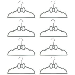 B&M Children's Non-Slip Hangers 8pk - Grey - Image 3