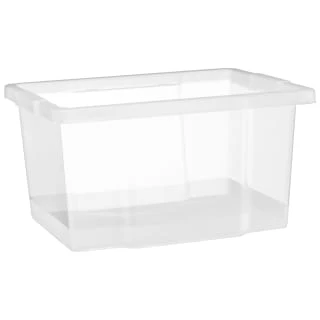 B&M Clear Storage Boxes With Lids 3pk 20L - Image 4