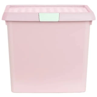 B&M Waffle Clip Box Storage Cube 14L - Dusty Pink