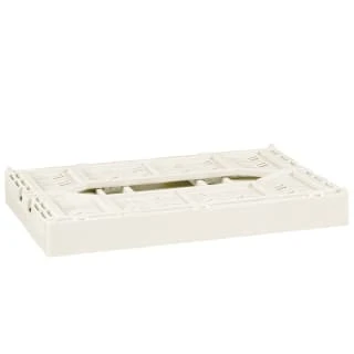 Midi Stacking Fold Flat Crate 30.6 X 20.5 X 12.6cm - Cream - Image 2
