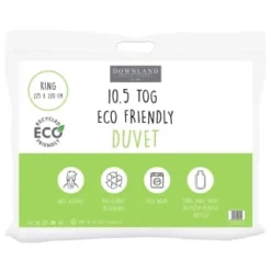 Downland Eco-Friendly Anti-Allergy 10.5 Tog Duvet - King