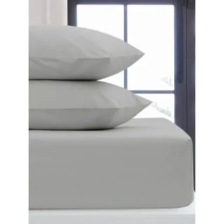 Silentnight King Fitted Sheet - Light Grey