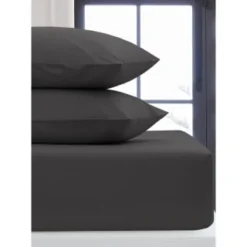 Silentnight Charcoal Single Fitted Sheet