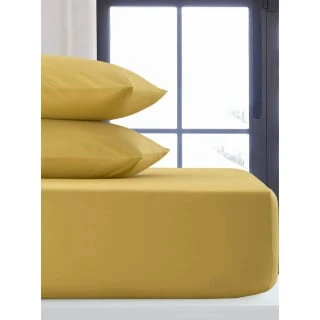 Silentnight Ochre King Fitted Sheet