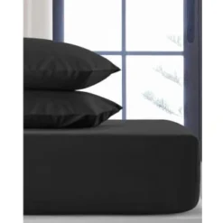 Silentnight Black Single Fitted Sheet