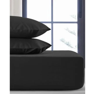 Silentnight Black Single Fitted Sheet