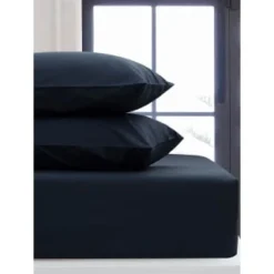 Silentnight Navy Single Fitted Sheet