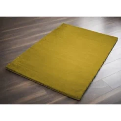 B&M Luxury Faux Fur Rug 100 X 150cm - Ochre