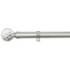 B&M Shiny Nickle Gem Curtain Pole 120 - 220cm