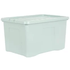 B&M Storage Box With Lid 60L - Sage