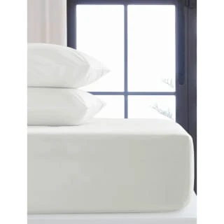 Simply Everyday Single White Fitted Sheet
