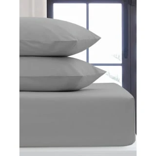 Simply Everyday Silver Single Fitted Sheet