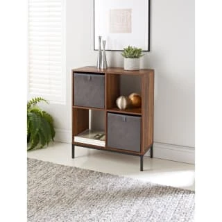 Lokken Velvet Storage Cubes 2pk - Grey - Image 4