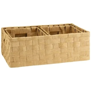 B&M Caen Set Of 3 Paper Rope Baskets - Natural - Image 4