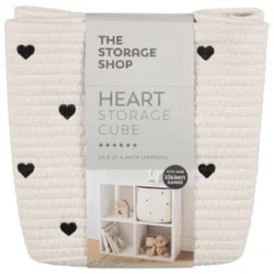 B&M Heart Shaped Storage Cube