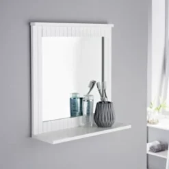 Maine Bathroom Mirror With Shelf